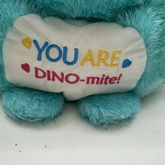 Dino Mite T-Rex Green Dinosaur Plush Stuffed Toy Preowned Good Condition