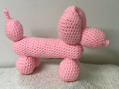 Handmade Stuffed Animals Crochet balloon dog your choice color