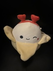 Squishmallows 5” JUNIE The Banana Valentine’s Day 2025 Red Heart Headband NWT