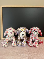 Webkinz Puppies (Sweetheart, Peace N Love, Snowflake)