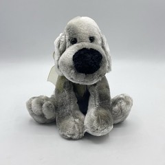 Golden Bear Co Puppy Dog Plush Gray Tie Dye Big Nose Silky Floppy Beanie VTG 8”