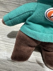 A&W Root Beer Bear Plush Alpha Kids Green Sweater Small Mascot Fast Food Toy