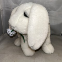 Lou Rankin Friends White Easter Bunny Byron Rabbit Dakin Animal Plush Pre-Owned