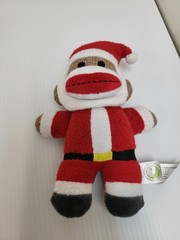 Animal Adventures 8″ Santa Sock Monkey