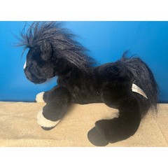 Animal Alley Toys R Us Black Horse Plush White Socks Blaze Stuffed Animal 14 in