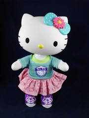 Hello Kitty School Uniform Vinyl Posable Doll Large 12″ Blip Doll 2013