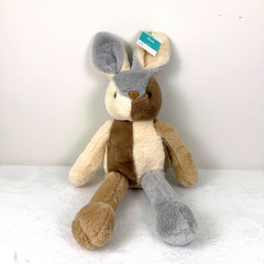 Easter Way To Celebrate Color Block Tan Bunny Rabbit Plush Patchwork 21” New