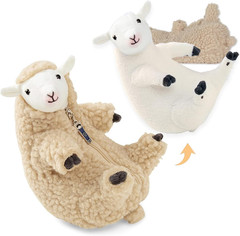 Shaved Sheep Stuffed Animal, Sheep Plush Toy, Cute Plushie for Girls, Sleeping P