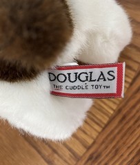 Douglas Cuddle Toy Jack Russell Terrier Plush Dog White Brown Spotted 12 Inch