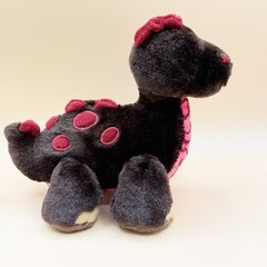 Ganz Cocoa Dinosaur Webkinz Brown Pink Stuffed Animal Plush Toy 9″ No Code HM338