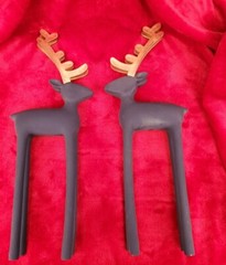 2-Matt Blue Reindeer 💙 17″ tall (1lb 12oz)