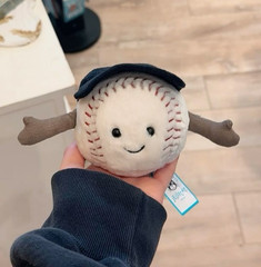 Jellycat Amuseables Sports Baseball Plush Bag Charm Keychain NWT Gift HOT 2026