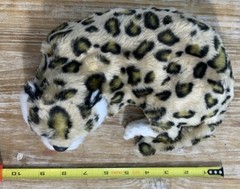 Realistic Sleeping Leopard Plush Rainforest Cat