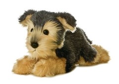 Aurora Flopise Yorky Yorkshire Dog 12″ Stuffed Animal Plush NWT