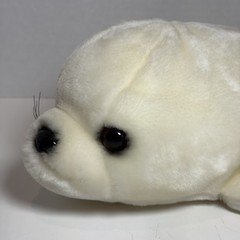 Sea World White Harp Seal Pup Plush Stuffed Toy Animal Theme Park Gift 14”