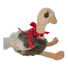 Vintage 2009 Dakin Ostrich Plush Stuffed Animal Clean 15″ Long Eyelashes
