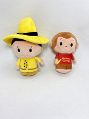 Hallmark Itty Bittys Curious George & The Man with the Yellow Hat Plush Stuffed