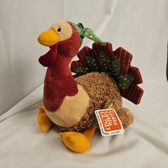 Gotta Getta Gund Turkey Time Plush 8” Stuffed Animal Cute Thanksgiving Turkey
