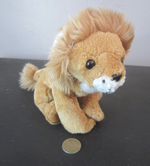 New! NWT! Kid Connection Mini 8″ tall PLUSH LION Stuffed animal toy Wal-Mart