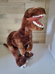 JURASSIC WORLD T Rex 16″ Toy Factory Plush Brown Tyrannosaurus Dinosaur 3835103