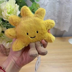 Jellycat Amuseables Sun Plush Keychain – Cute Sunflower Bag Charm Doll NWT