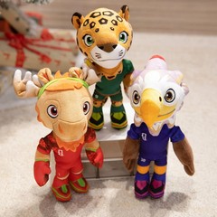 FIFA World Cup 2026 Mascots Plush 3-Pack Clutch Zayu Maple Jazwares 11″