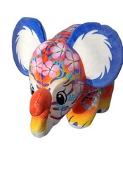 Pop Art Soft Cepia Mighty Size TIGER Elephant Plush Beanie Toy 9”