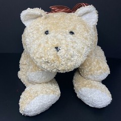 Walmart Cream Tan Polar Bear Plush 33″ Large Stuffed Animal Floppy Bean Bag