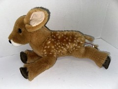 VTG Douglas Cuddle Toy Fawn Deer Fawn Plush Spotted Stuffed Animal 16” Realistic
