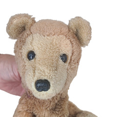 VTG 1975 R Dakin Teddy Bear Plush 9″ Brown Stuffed Animal Ground Nutshells Korea
