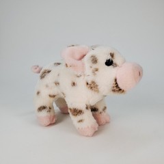 Douglas Cuddle Toys Spotted Pig Plush Stuffed Animal Pink Brown White 1540 7 in