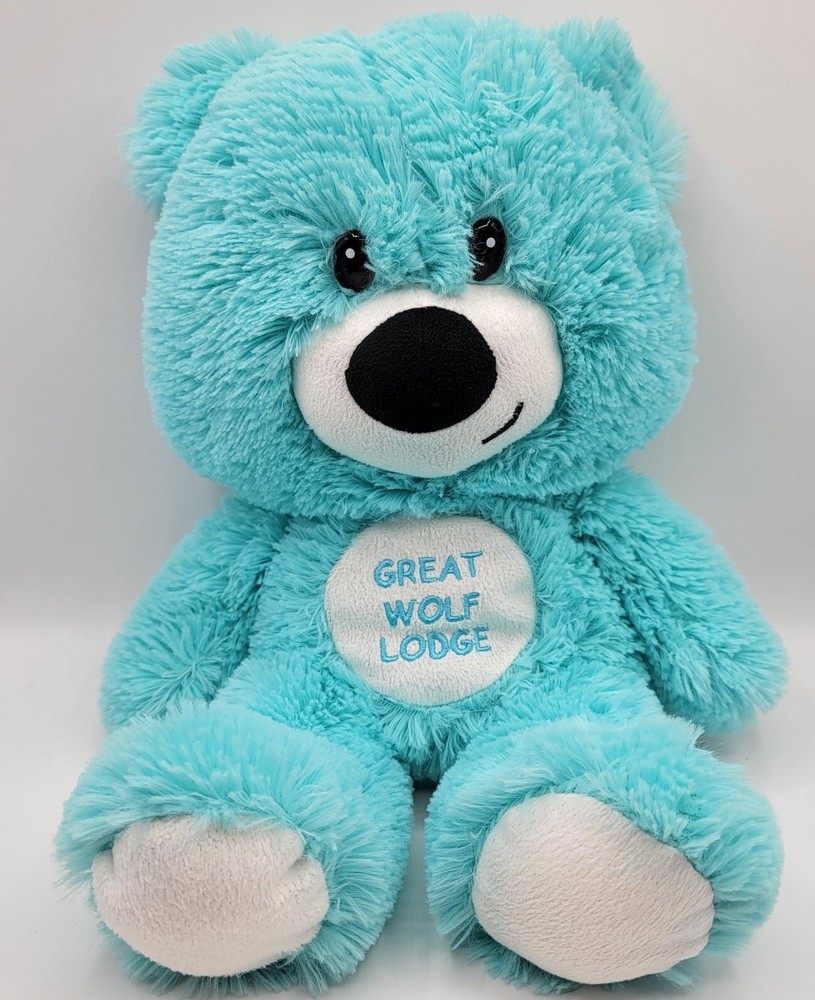 Fiesta Great Wolf Lodge Plush Blue Bear Approx 10.5″ Tall Seated Stuffed Animal