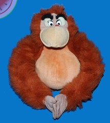 Vintage Jungle Book KING LOUIE 15″ Plush Orangutan Walt Disney World Ape Monkey