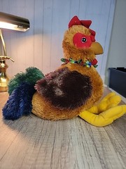 Hawaiian Collectibles Passport “Kahu Moa Nui” Chicken Plush 13″