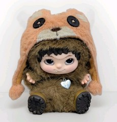 Miniso WAKUKU Plush Fuzzy Trendy Fun Party Play Bear Bag Charms Blind Box Open