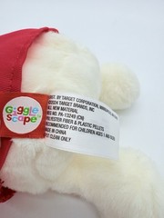 Gigglescape Polar Bear With Target Vest Soft Plush Toy 9″