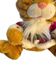 House Of Lloyd Musical Christmas Kitty Plush Orange Tabby Cat 12″ Santa Outfit