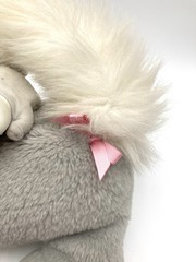 1992 Kitty Surprise Gray Cat With 2 Kittens Vtg Hasbro Plush Just Play Pink Bows