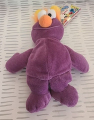 1997 Sesame Street Tyco Purple Honker Plush Toy