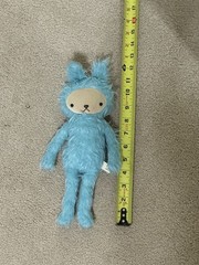 Rare Early Era Bijoukitty Artisan Handmade Plush Doll – Blue 12″