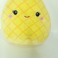Kellytoy Squishmallows Lulu Pineapple 8″ Plush Pink Bow Yellow Stuffed Animal