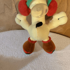 ODIE Garfield Friend Winter Earmuffs Stuffed Christmas RARE 8″ Suction Cup Plush
