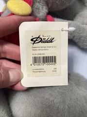 Diddl Mouse by Thomas Goletz German Red Overalls yellow buttons 12” with TAG