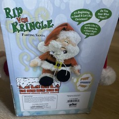 VINTAGE Rip Von Kringle Farting Santa Claus Animated Christmas Plush Toy NWB
