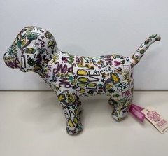 VICTORIA’S SECRET Vintage 2008 Love PINK Wild Print Dog Stuffed Dog Rainbow New