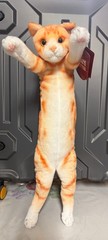 2025 UCC EXCLUSIVE Crazy Kitten 20″ Standing Cat Plushy ORANGE WHITE NEW