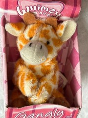 Whimzy Pets Gangly Giraffe Blip Toys 2009 Mini Plush Original Unused 31057