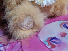 Liila 600% V2 Tea Time With My Girl Series Plush Orange Cat Campsis Easter Bunny