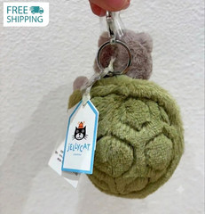 Jellycat Timmy Turtle Bag Charm – Soft Plush Toy Keychain Best new