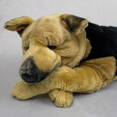 E & J Prima Classics German Shepherd Dog Plush Stuffed Realistic Large 25”